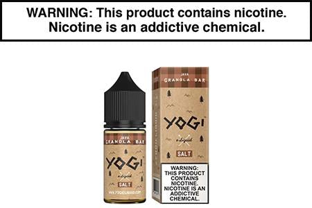 JAVA GRANOLA BAR BY YOGI E LIQUID SALT