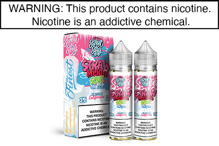 STRAW MELON SOUR BELTS ON ICE BY THE FINEST SWEET & SOUR