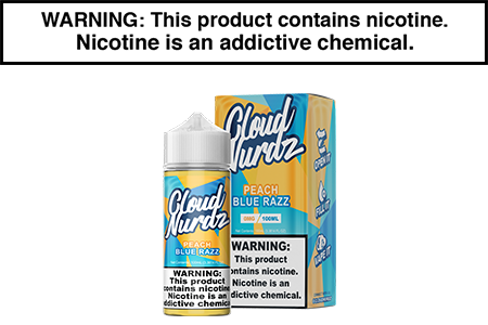 PEACH BLUE RAZZ BY CLOUD NURDZ