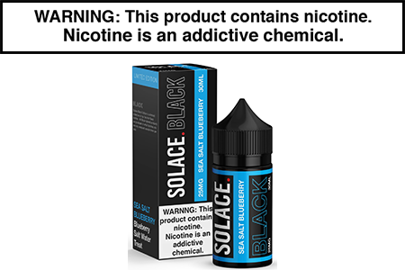 SEA SALT BLUEBERRY BY SOLACE BLACK NICOTINE SALT